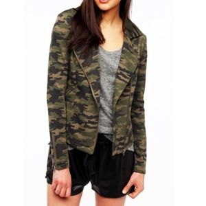 Urban Outfitters Camo Motorcycle Jacket